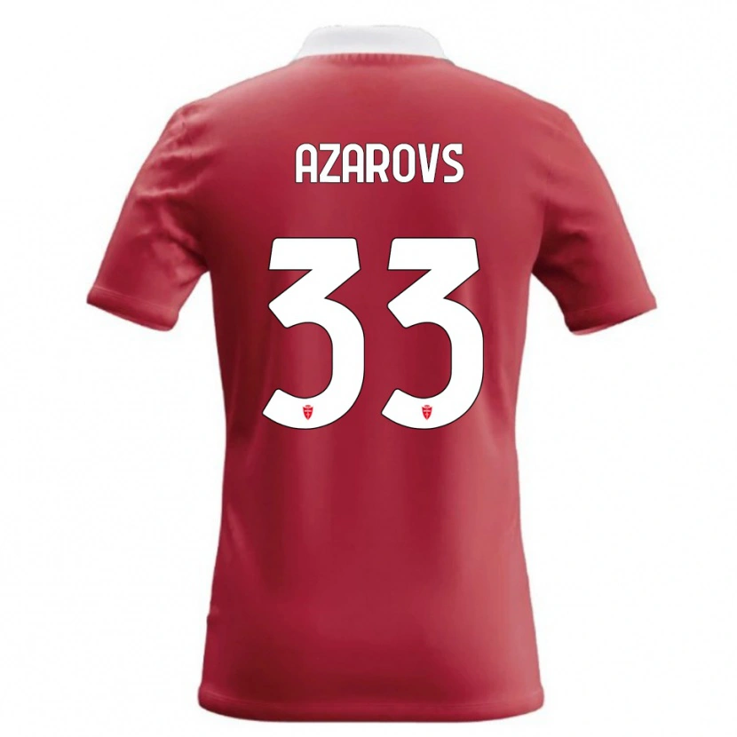 Danxen Kinder Timurs Azarovs #33 Rot Weiß Heimtrikot Trikot 2026/27 T-Shirt Österreich