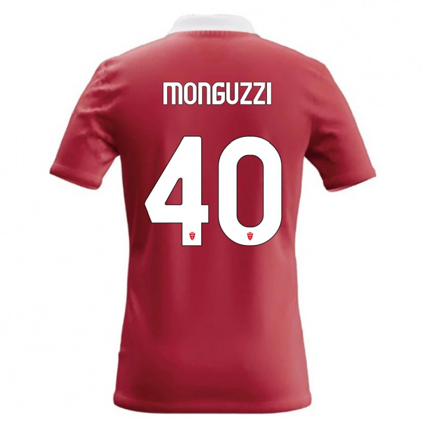 Danxen Kinder Filippo Monguzzi #40 Rot Weiß Heimtrikot Trikot 2026/27 T-Shirt Österreich