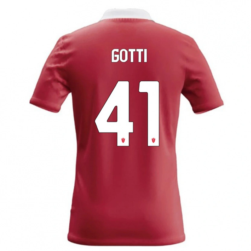 Danxen Kinder Andrea Gotti #41 Rot Weiß Heimtrikot Trikot 2026/27 T-Shirt Österreich
