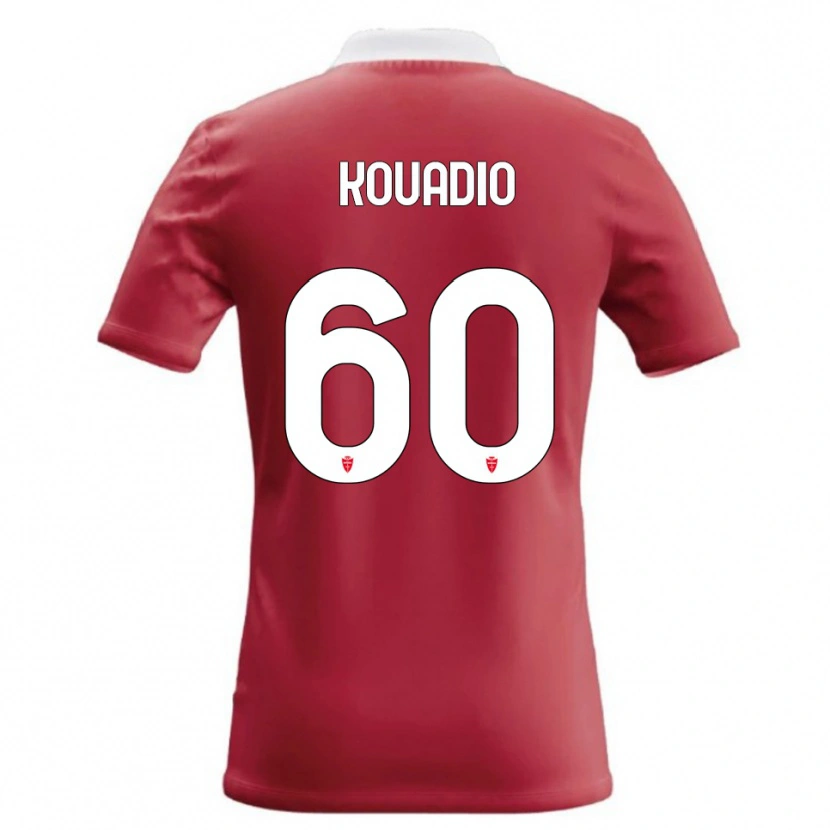Danxen Kinder Eddy Kouadio #60 Rot Weiß Heimtrikot Trikot 2026/27 T-Shirt Österreich