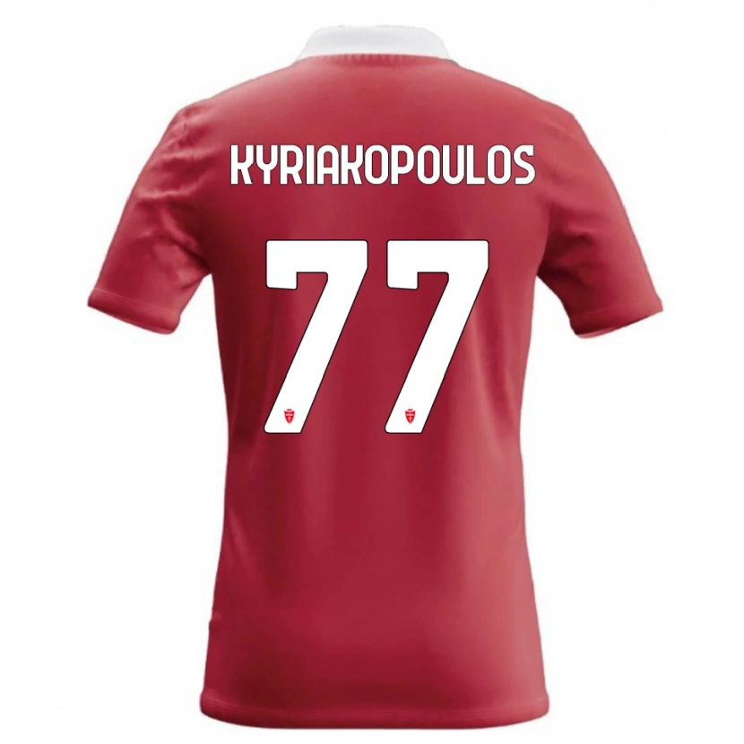 Danxen Kinder Georgios Kyriakopoulos #77 Rot Weiß Heimtrikot Trikot 2026/27 T-Shirt Österreich