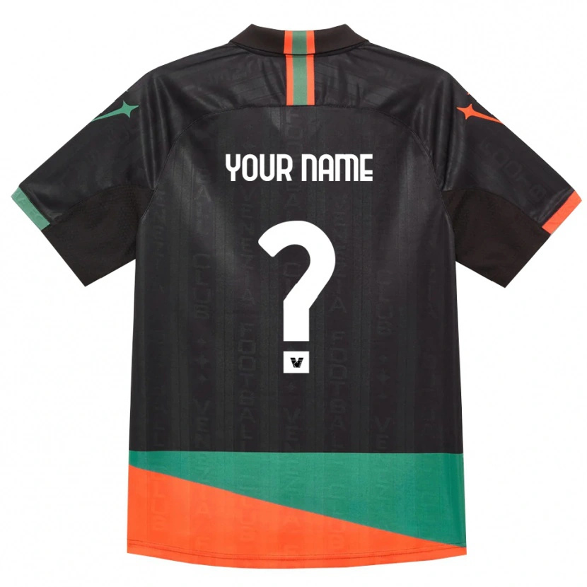 Danxen Kinder Ihren Namen #0 Schwarz Orange Grün Heimtrikot Trikot 2026/27 T-Shirt Österreich