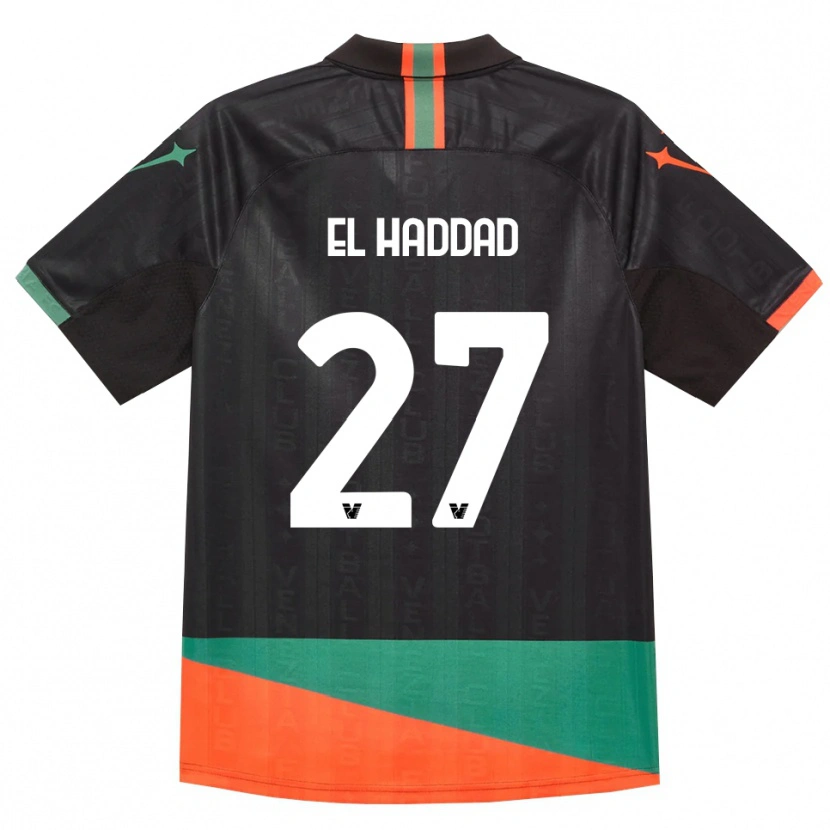 Danxen Kinder Saad El Haddad #27 Schwarz Orange Grün Heimtrikot Trikot 2026/27 T-Shirt Österreich