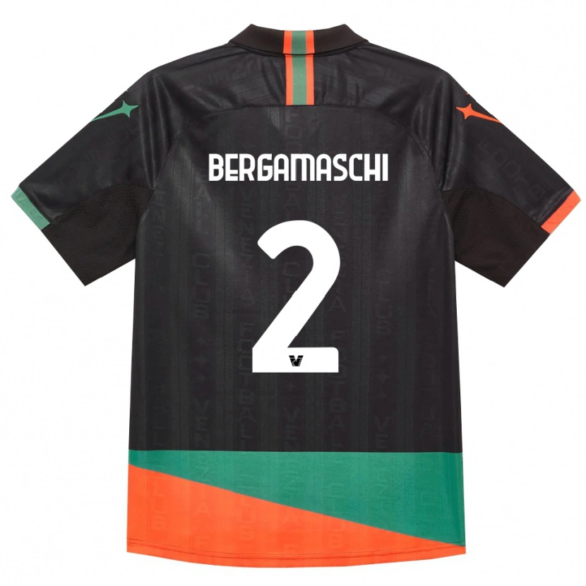 Danxen Kinder Thomas Bergamaschi #2 Schwarz Orange Grün Heimtrikot Trikot 2026/27 T-Shirt Österreich