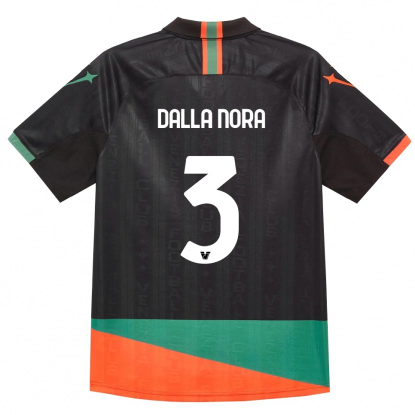 Danxen Kinder Edoardo Dalla Nora #3 Schwarz Orange Grün Heimtrikot Trikot 2026/27 T-Shirt Österreich