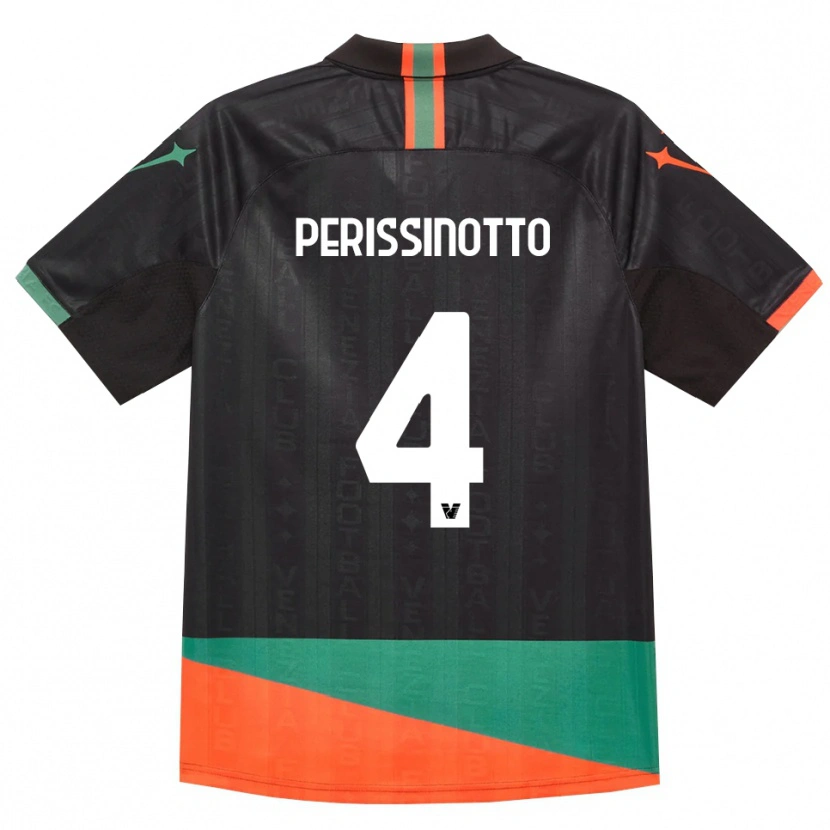 Danxen Kinder Nicolò Perissinotto #4 Schwarz Orange Grün Heimtrikot Trikot 2026/27 T-Shirt Österreich