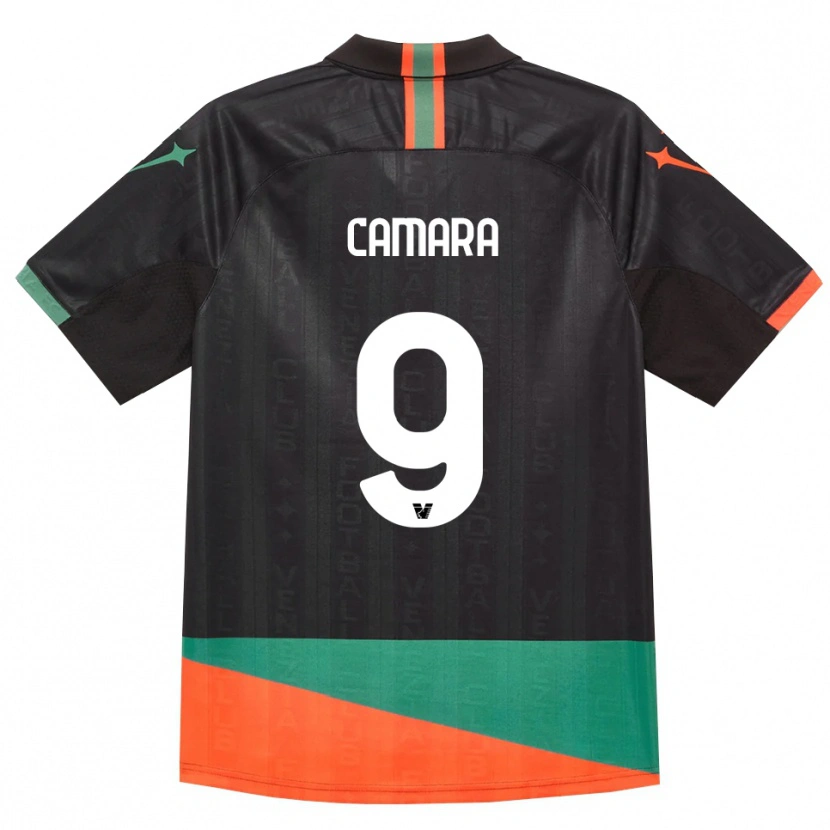 Danxen Kinder Bakary Camara #9 Schwarz Orange Grün Heimtrikot Trikot 2026/27 T-Shirt Österreich