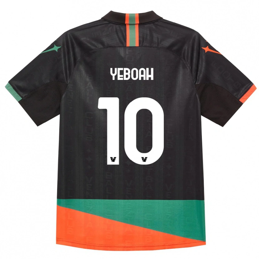 Danxen Kinder John Yeboah #10 Schwarz Orange Grün Heimtrikot Trikot 2026/27 T-Shirt Österreich