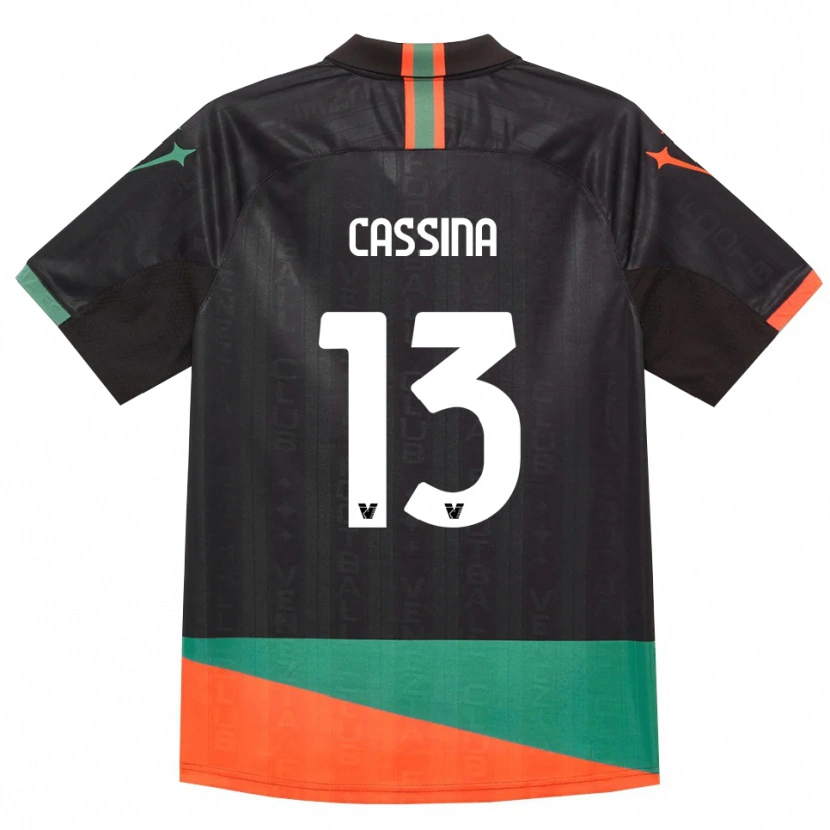 Danxen Kinder Tommaso Cassina #13 Schwarz Orange Grün Heimtrikot Trikot 2026/27 T-Shirt Österreich