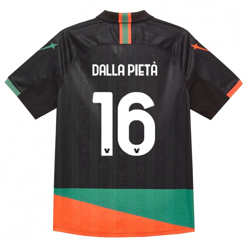 Danxen Kinder Leonardo Dalla Pietà #16 Schwarz Orange Grün Heimtrikot Trikot 2026/27 T-Shirt Österreich