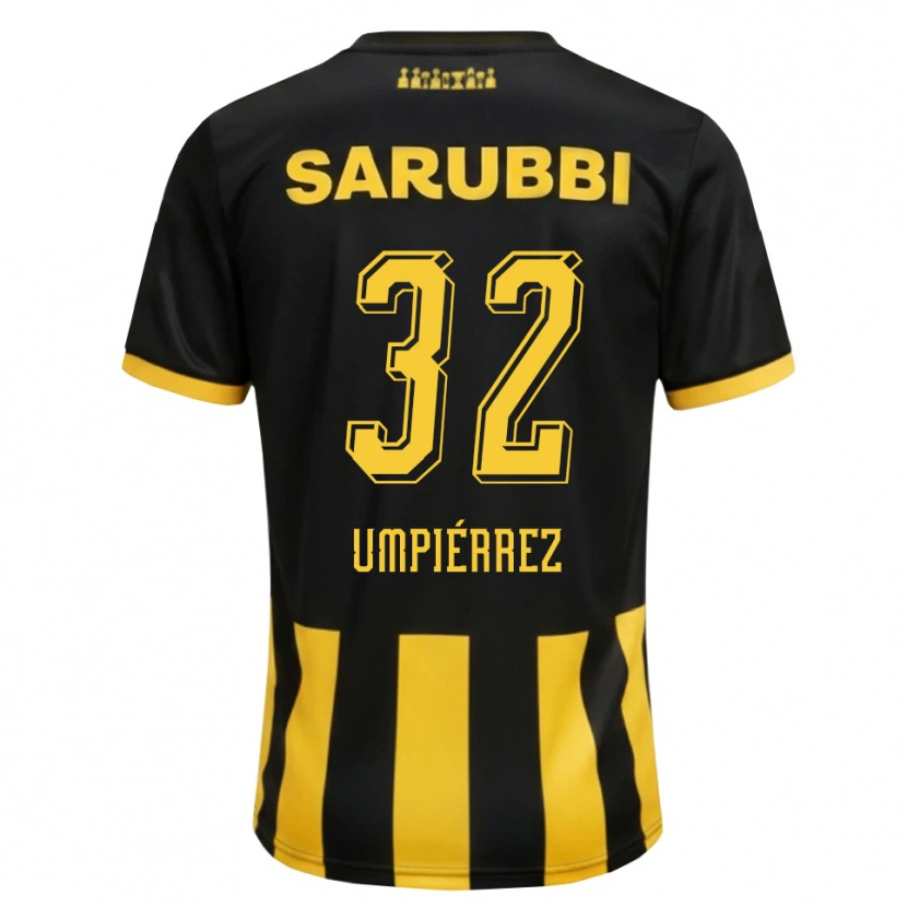 Danxen Kinder Leandro Umpiérrez #32 Schwarz Gelb Heimtrikot Trikot 2026/27 T-Shirt Österreich