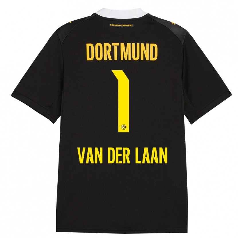 Danxen Kinder Laura Van Der Laan #1 Schwarz Rot Gelb Auswärtstrikot Trikot 2026/27 T-Shirt Österreich