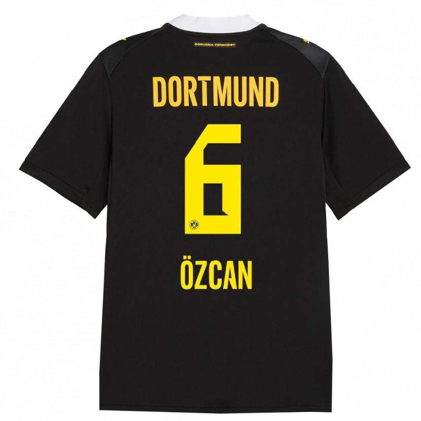Danxen Kinder Salih Ozcan #6 Schwarz Rot Gelb Auswärtstrikot Trikot 2026/27 T-Shirt Österreich