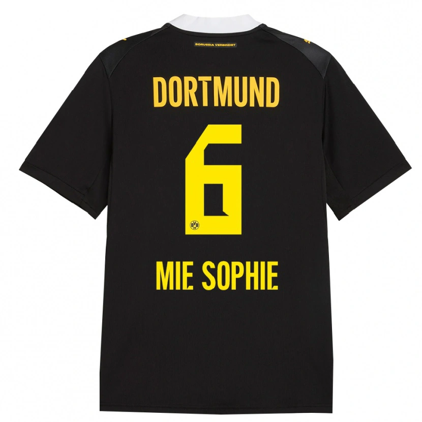 Danxen Kinder Sando Mie Sophie #6 Schwarz Rot Gelb Auswärtstrikot Trikot 2026/27 T-Shirt Österreich