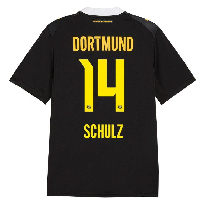 Danxen Kinder Nico Schulz #14 Schwarz Rot Gelb Auswärtstrikot Trikot 2026/27 T-Shirt Österreich