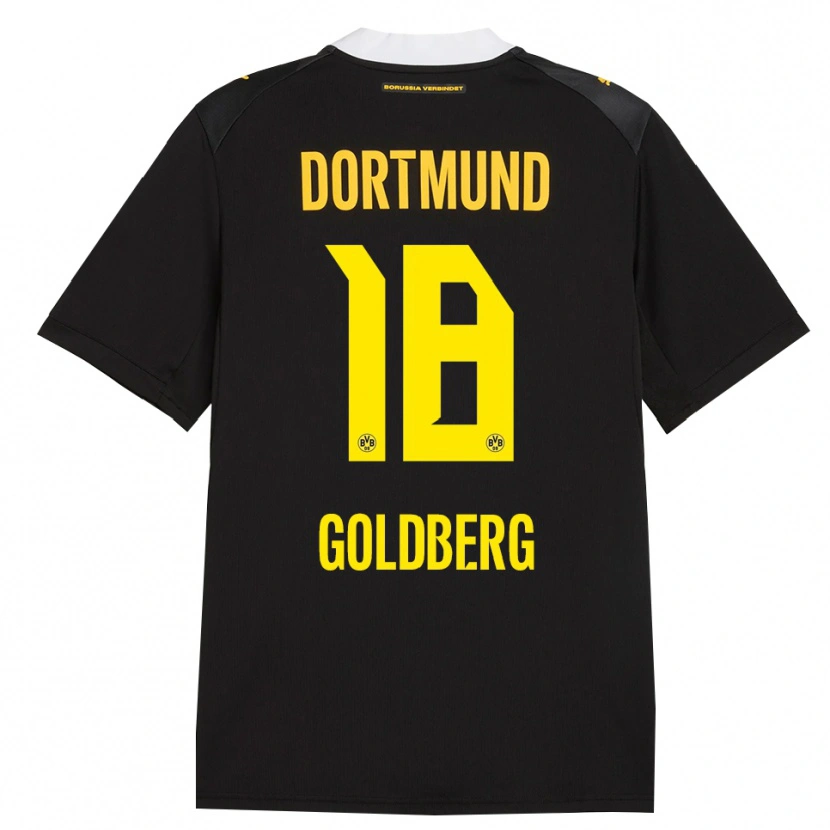 Danxen Kinder Niclas Goldberg #18 Schwarz Rot Gelb Auswärtstrikot Trikot 2026/27 T-Shirt Österreich