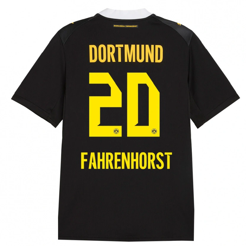 Danxen Kinder Luke Fahrenhorst #20 Schwarz Rot Gelb Auswärtstrikot Trikot 2026/27 T-Shirt Österreich
