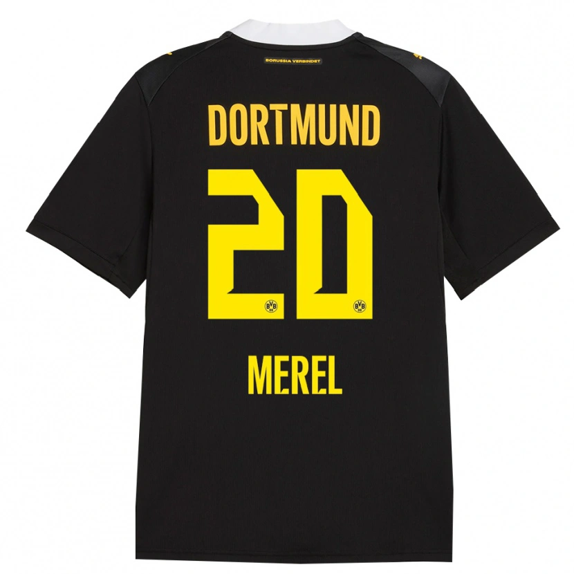 Danxen Kinder Freriks Merel #20 Schwarz Rot Gelb Auswärtstrikot Trikot 2026/27 T-Shirt Österreich