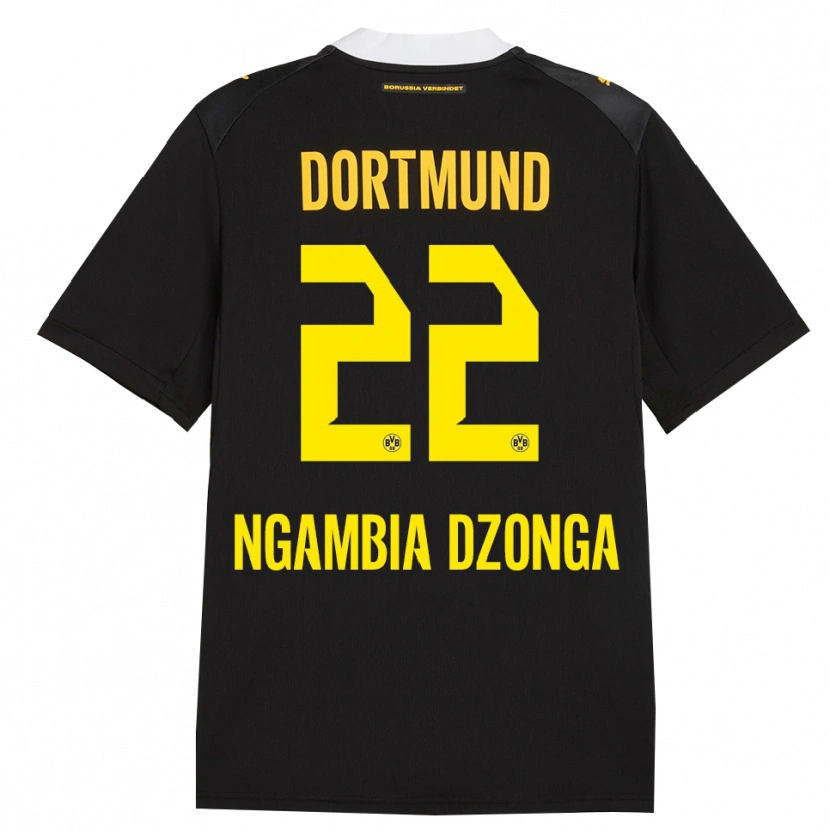 Danxen Kinder Diego Ngambia #22 Schwarz Rot Gelb Auswärtstrikot Trikot 2026/27 T-Shirt Österreich