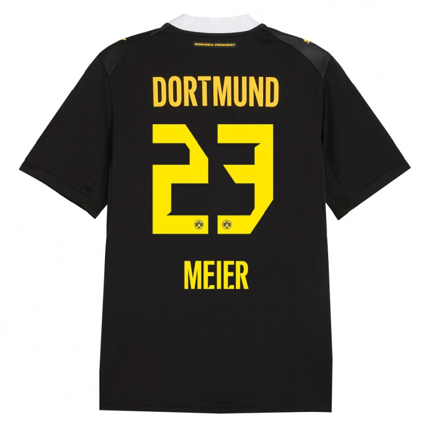 Danxen Kinder Maximilian Meier #23 Schwarz Rot Gelb Auswärtstrikot Trikot 2026/27 T-Shirt Österreich