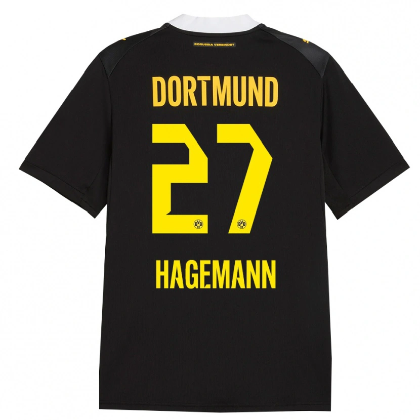 Danxen Kinder Keron Hagemann #27 Schwarz Rot Gelb Auswärtstrikot Trikot 2026/27 T-Shirt Österreich
