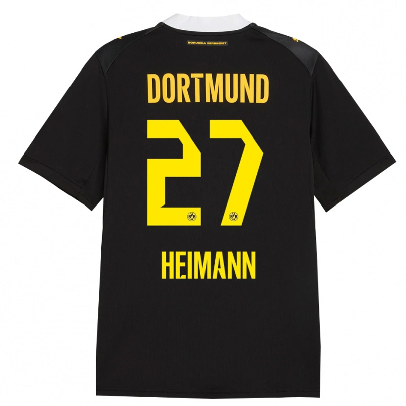 Danxen Kinder Wesley Heimann #27 Schwarz Rot Gelb Auswärtstrikot Trikot 2026/27 T-Shirt Österreich