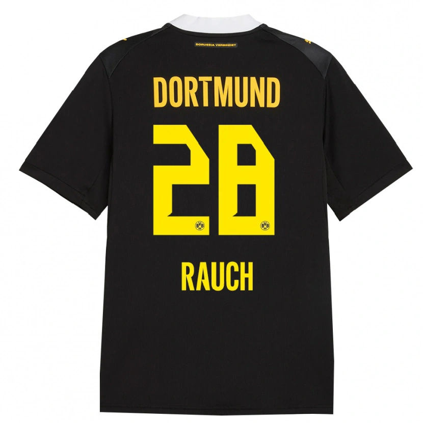 Danxen Kinder Julius Fynn Rauch #28 Schwarz Rot Gelb Auswärtstrikot Trikot 2026/27 T-Shirt Österreich