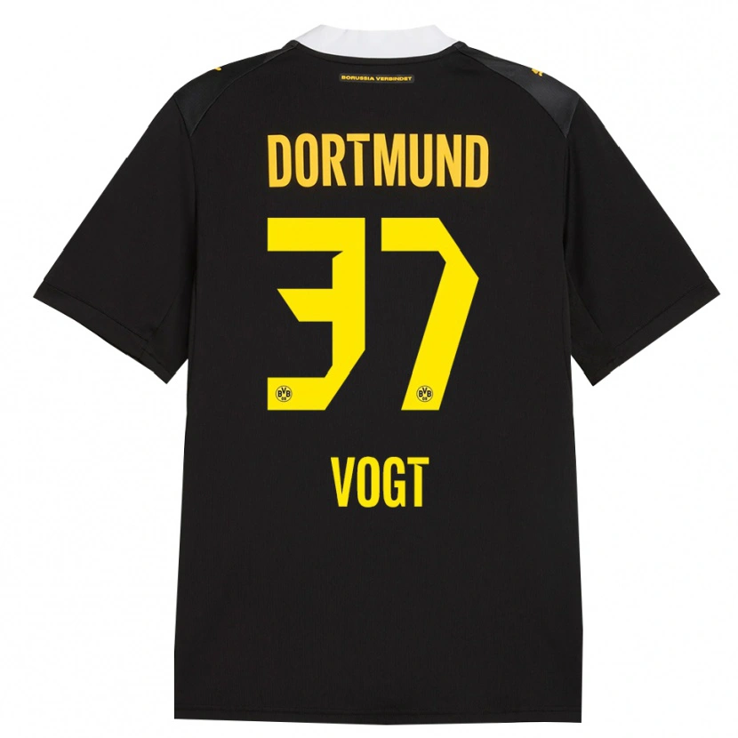 Danxen Kinder Levin Vogt #37 Schwarz Rot Gelb Auswärtstrikot Trikot 2026/27 T-Shirt Österreich