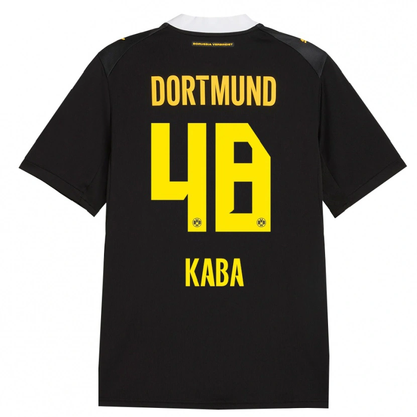 Danxen Kinder Mussa Kaba #48 Schwarz Rot Gelb Auswärtstrikot Trikot 2026/27 T-Shirt Österreich