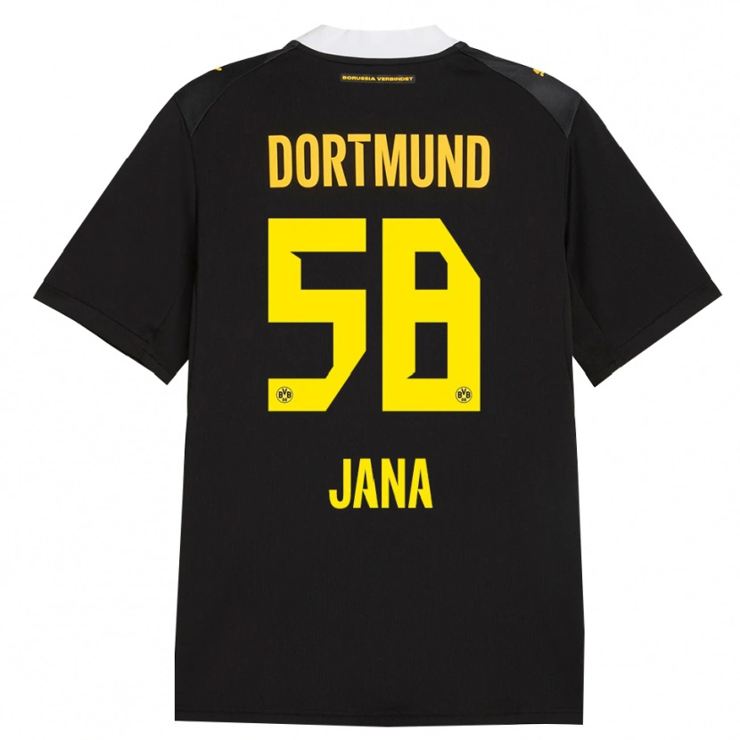 Danxen Kinder Nordberg Jana #58 Schwarz Rot Gelb Auswärtstrikot Trikot 2026/27 T-Shirt Österreich