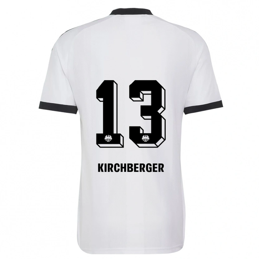 Danxen Kinder Virginia Kirchberger #13 Schwarz Weiß Auswärtstrikot Trikot 2026/27 T-Shirt Österreich