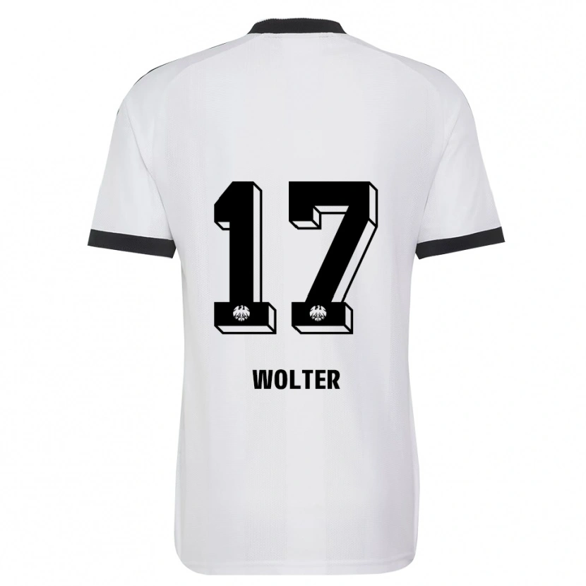 Danxen Kinder Pia-Sophie Wolter #17 Schwarz Weiß Auswärtstrikot Trikot 2026/27 T-Shirt Österreich