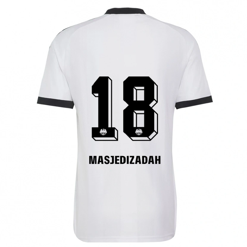 Danxen Kinder Abolfazl Masjedizadah #18 Schwarz Weiß Auswärtstrikot Trikot 2026/27 T-Shirt Österreich