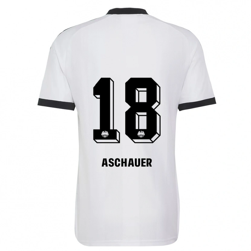 Danxen Kinder Verena Aschauer Hanshaw #18 Schwarz Weiß Auswärtstrikot Trikot 2026/27 T-Shirt Österreich