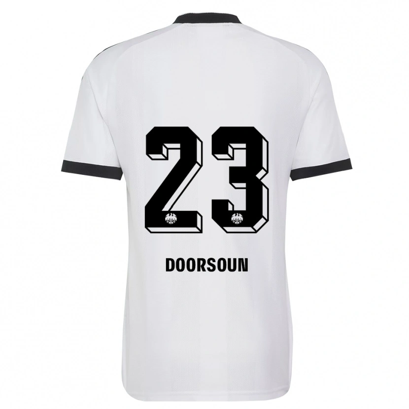 Danxen Kinder Sara Doorsoun-Khajeh #23 Schwarz Weiß Auswärtstrikot Trikot 2026/27 T-Shirt Österreich