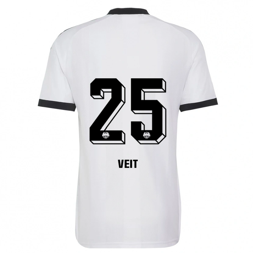 Danxen Kinder Jella Veit #25 Schwarz Weiß Auswärtstrikot Trikot 2026/27 T-Shirt Österreich