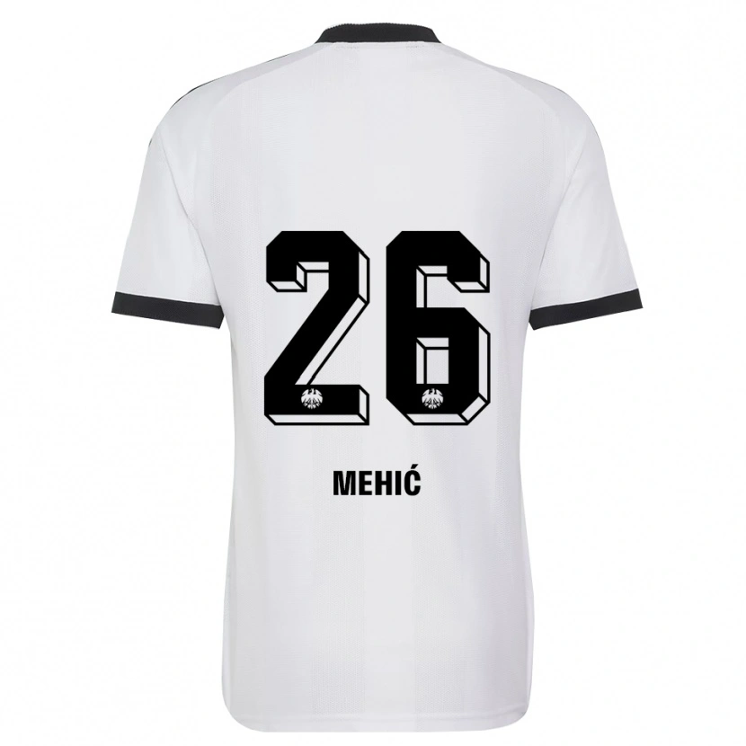 Danxen Kinder Liam Mehić #26 Schwarz Weiß Auswärtstrikot Trikot 2026/27 T-Shirt Österreich