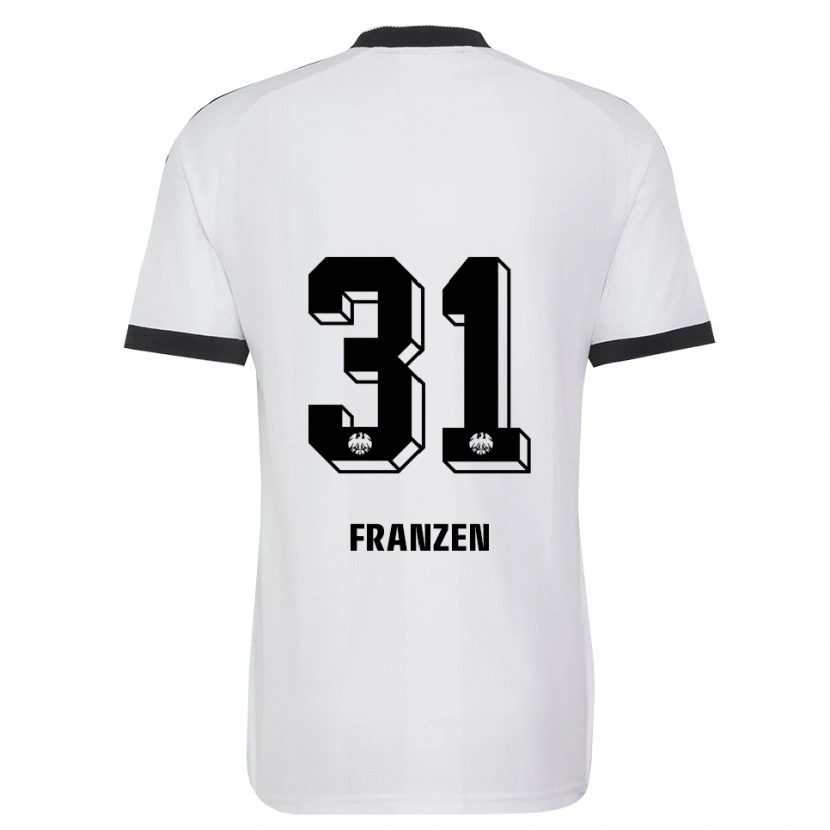Danxen Kinder Marlon Franzen #31 Schwarz Weiß Auswärtstrikot Trikot 2026/27 T-Shirt Österreich