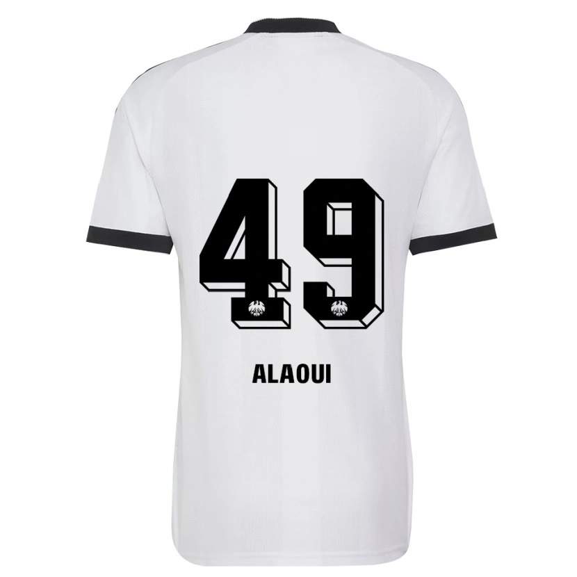 Danxen Kinder Anas Alaoui #49 Schwarz Weiß Auswärtstrikot Trikot 2026/27 T-Shirt Österreich