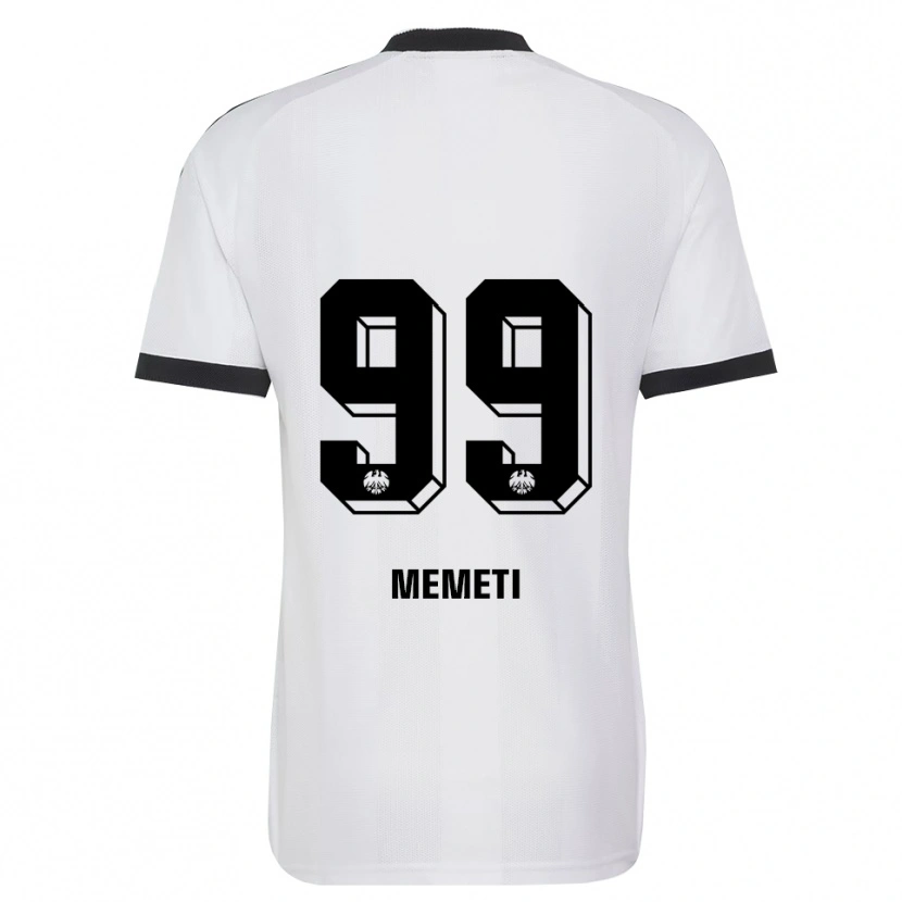 Danxen Kinder Ereleta Memeti #99 Schwarz Weiß Auswärtstrikot Trikot 2026/27 T-Shirt Österreich