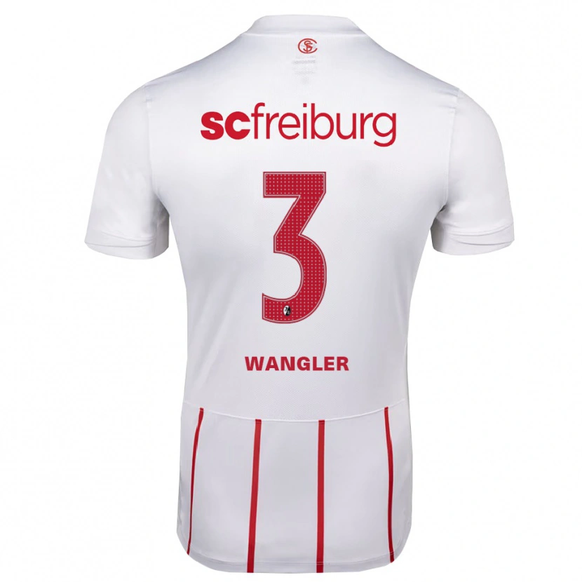 Danxen Kinder Tim Wangler #3 Weiß Rot Gelb Auswärtstrikot Trikot 2026/27 T-Shirt Österreich