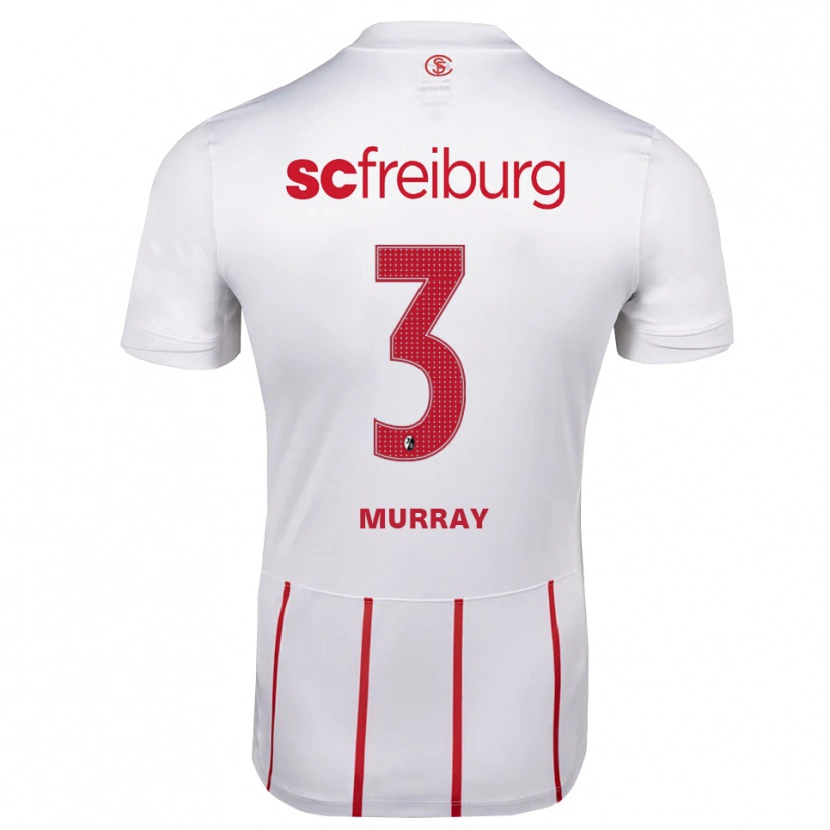 Danxen Kinder Drew Murray #3 Weiß Rot Gelb Auswärtstrikot Trikot 2026/27 T-Shirt Österreich