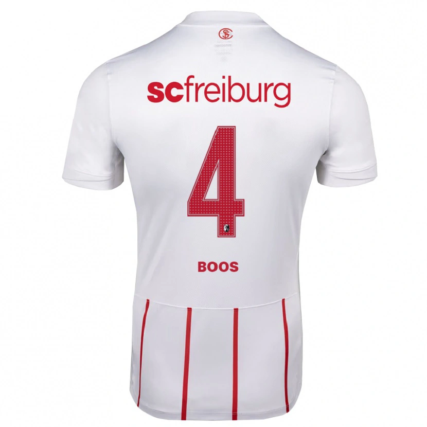 Danxen Kinder Yanik Boos #4 Weiß Rot Gelb Auswärtstrikot Trikot 2026/27 T-Shirt Österreich