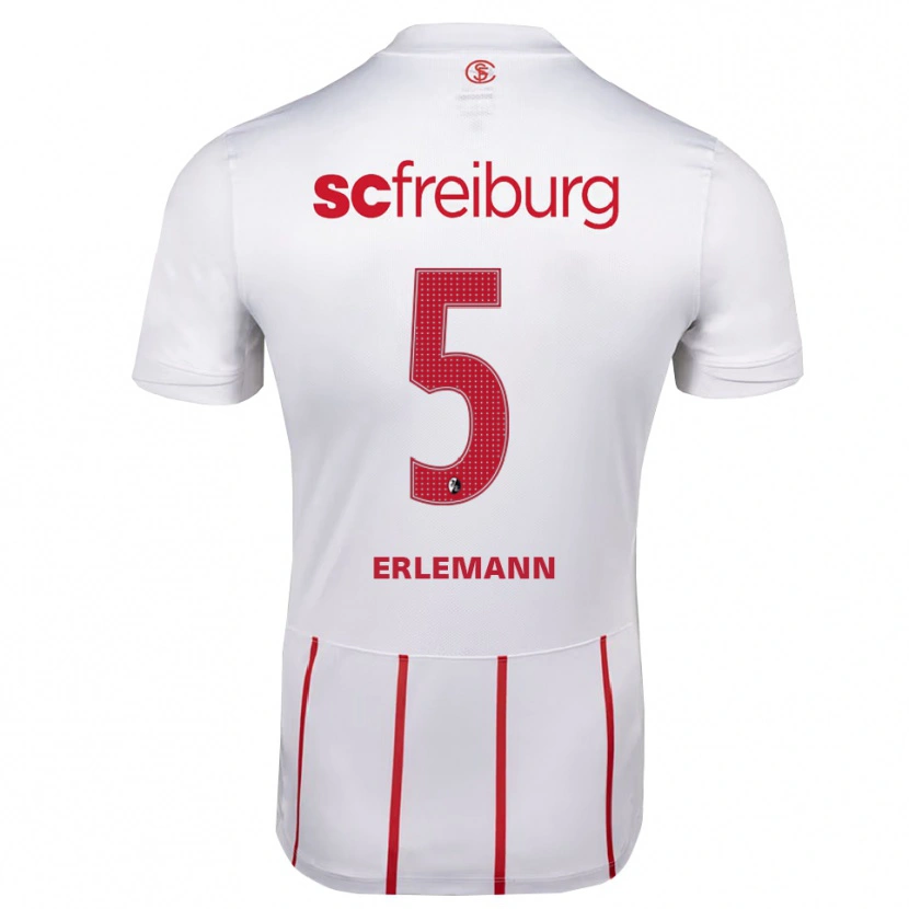 Danxen Kinder Linus Erlemann #5 Weiß Rot Gelb Auswärtstrikot Trikot 2026/27 T-Shirt Österreich