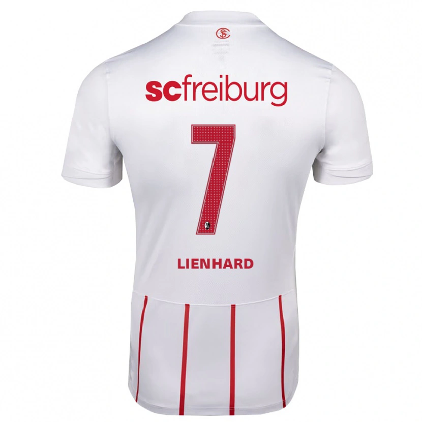 Danxen Kinder Patrick Lienhard #7 Weiß Rot Gelb Auswärtstrikot Trikot 2026/27 T-Shirt Österreich