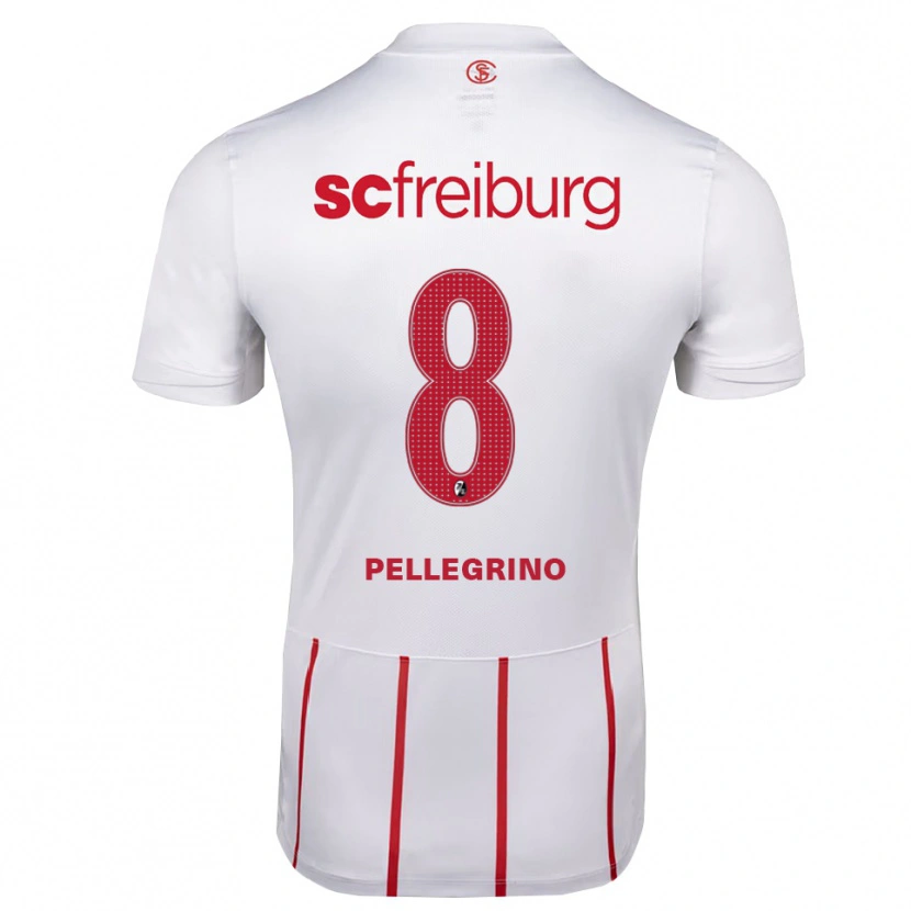 Danxen Kinder Gabriel Pellegrino #8 Weiß Rot Gelb Auswärtstrikot Trikot 2026/27 T-Shirt Österreich