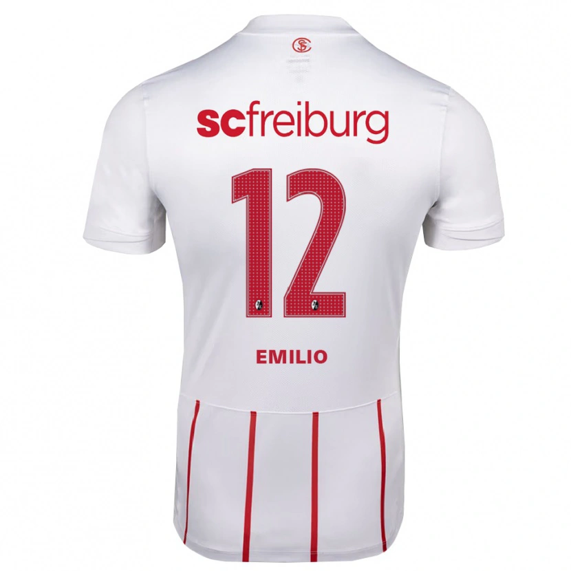 Danxen Kinder Emilio Schiertz #12 Weiß Rot Gelb Auswärtstrikot Trikot 2026/27 T-Shirt Österreich