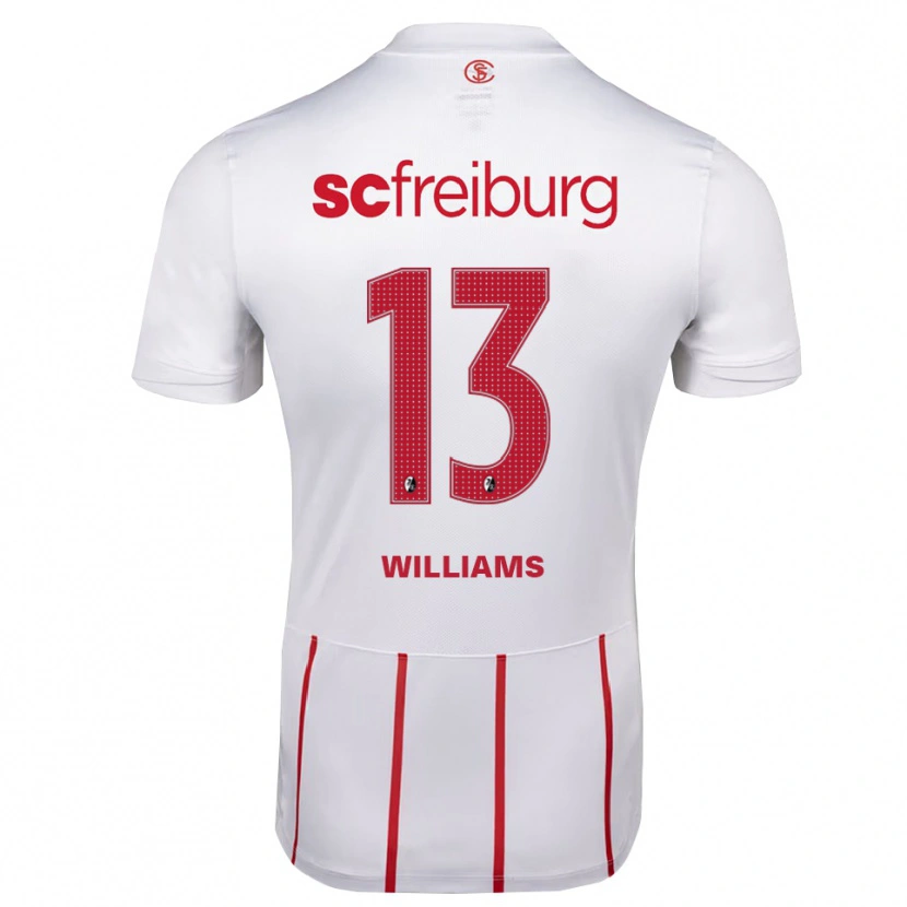 Danxen Kinder Daniel Williams #13 Weiß Rot Gelb Auswärtstrikot Trikot 2026/27 T-Shirt Österreich