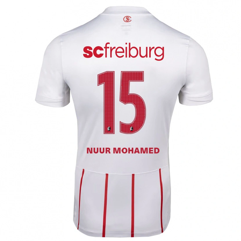 Danxen Kinder Billal Mohamed #15 Weiß Rot Gelb Auswärtstrikot Trikot 2026/27 T-Shirt Österreich