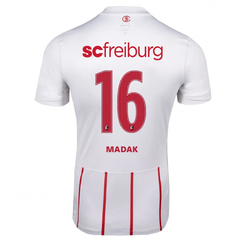 Danxen Kinder Mahir Madak #16 Weiß Rot Gelb Auswärtstrikot Trikot 2026/27 T-Shirt Österreich
